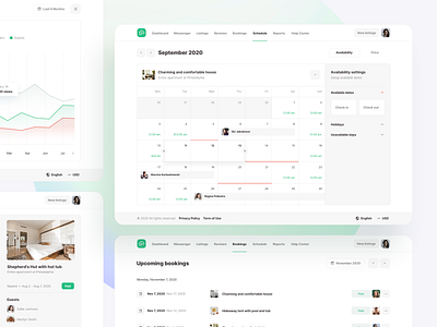 Apartments booking settings - Roomsfy UI Kit admin airbnb apartment apartments app booking booking app calendar dashboard flat home management rent rental room ui ui kit ux website