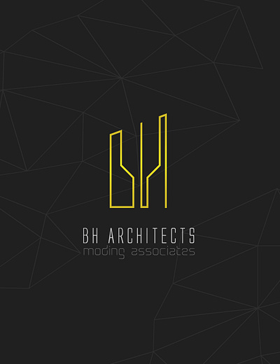 BH Architect Logo branding design logo minimal