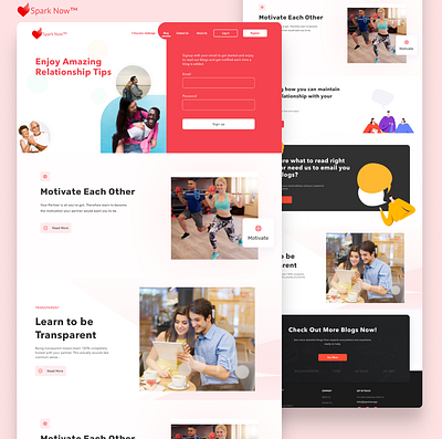sparknow blog Page design typography ui ux web webapp design