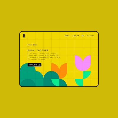 051 #DailyUI PressPack branding dailyui dailyui051 dailyuichallenge design event event branding eventwebsite garden gardening natural plants presspack tulips ui ui design ux website