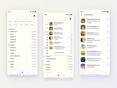 Acrid Book 03 app design flat icon illustration minimal pdf reader typography ui ux website