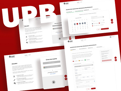 UPB app design graphic design ui ux