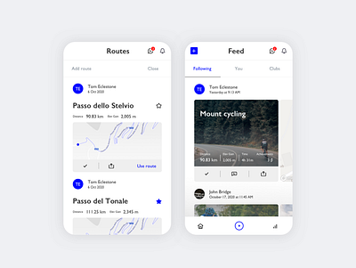 Cycling app app blue cycling cycling app ui ux