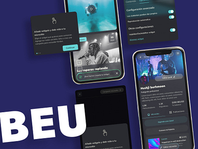 BEU app design graphic design ui ux