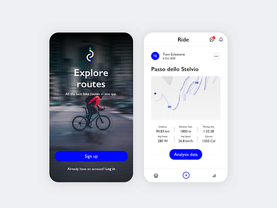 Cycling app bike bikes cycling cycling app ui ux