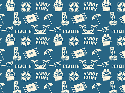 Poor Buoy Beach Club Pattern beach beach club beach pattern beaches branding buoy graphic design hotel illustration illustrator logo logos pattern patterns resort retro summer type typography vintage