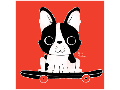 Cute boston terrier animals boston terrie cartoon character design characters children illustration cute design dog doodle funny illustration pet illustration playtime puppy sketch