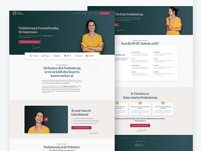Design Concept For a Coach business website coach coaching website webdesign