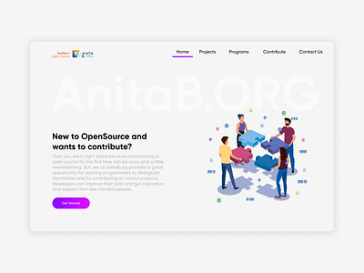 AnitaB.org Website Redesign design illustration minimal web