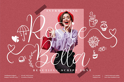 Rossie Bella - Beautiful Calligraphy Font app branding design icon illustration logo typography ui ux vector web