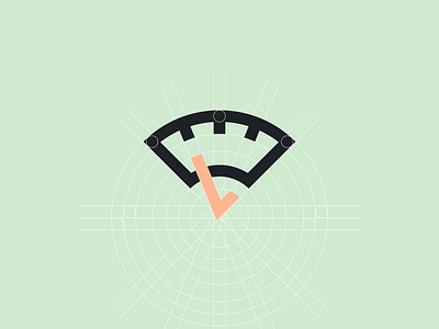 weighed goods logo construction figma food golden ratio goods green illustrator logo orange package free scales shop symbol v letter logo weight