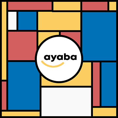 Ayaba Logo w/ Pattern abstract branding design illustrator inkscape inspiration logo logo concept logo design pattern pattern art typography