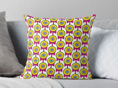 Lollypop Pillow design blue design illustration lollypop magenta pillow pink vector yellow