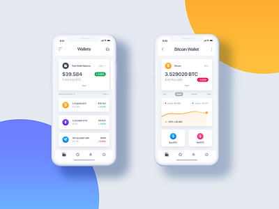 Wallet Cryptocurrency Mobile App bitcoin wallet crypto crypto wallet cryptocurrency mobile ui ui design white