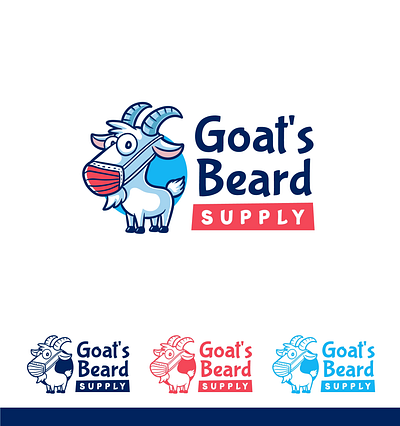 Goat's Beard branding business corona design health icon idea illustration logo mask vector work