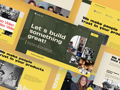 Creative Agency adobexd branding colors design illustrator ui uiux ux web website