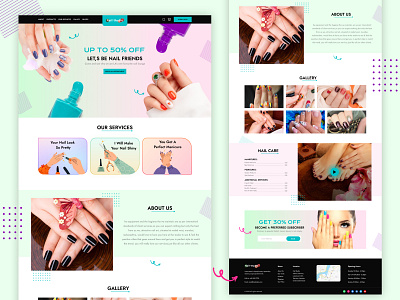 Nair Art - Landing Page app app development app development service art art app colors fashion fashion app filter gradients interface line list minimal on demand apps ondemand services store