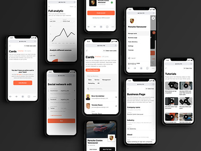 Mobile Dashboard for Teams. Analytics. Team for OVOU analytics card dashboard dashboard design dashboard mobile digital card manage cards minimal mobile app mobile profile mobile ui ovou saas design saas mobile saas ui smart team team directory teams vcard