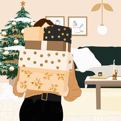 Calendrier 2021 | Décembre digital female feminine feminist girl character girlpower illustration procreate women empowerment women in illustration