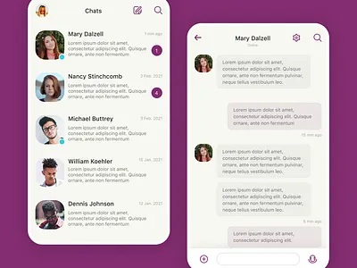 DailyUI 013 Direct Messaging daily 100 challenge dailyui dailyuichallenge design designinspiration figma ui uidesign uiux userinterface userinterfacedesign