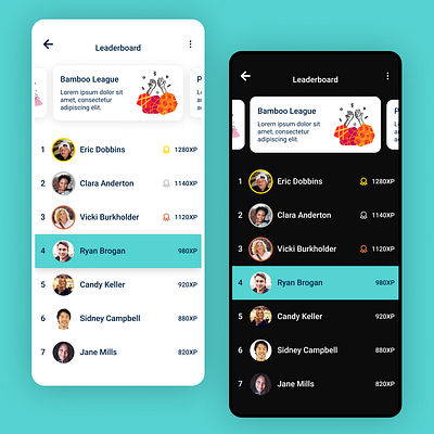 DailyUI 019 Leaderboard daily 100 challenge dailyui dailyuichallenge design designinspiration figma ui uidesign uiux webdesign
