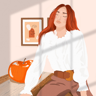 Calendrier 2021 | Novembre digital female feminine feminist girl character girlpower illustration procreate women empowerment women in illustration