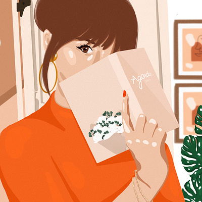 Calendrier 2021 | Septembre digital female feminine feminist girl character girlpower illustration procreate women empowerment women in illustration