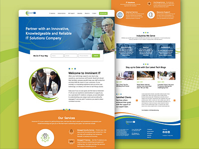 ImminentIT Homepage Design design home home page homepage homepage design homepage ui homepagedesign web web design webdesign website website concept website design