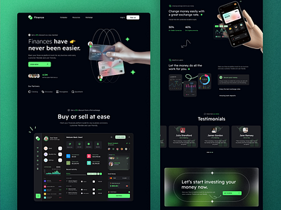 Fintech Website Concept by Charles Haggas for Brightscout on Dribbble