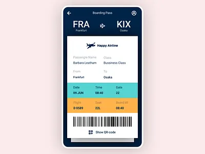 Daily UI 024 Boarding Pass daily 100 challenge dailyui dailyuichallenge design designinspiration figma ui uidesign uiux webdesign