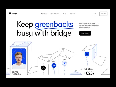 investment platform: hero section financial app fintech design fintech platform design gravity defied investment tool online investment personal finance racing savings stock market stock trading