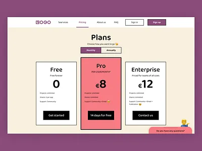 Daily UI 30 Pricing daily 100 challenge dailyui dailyuichallenge design designinspiration figma ui uidesign uiux webdesign