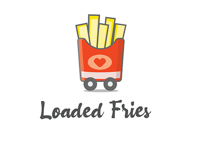 Loaded Fries Logo food fries loaded logo