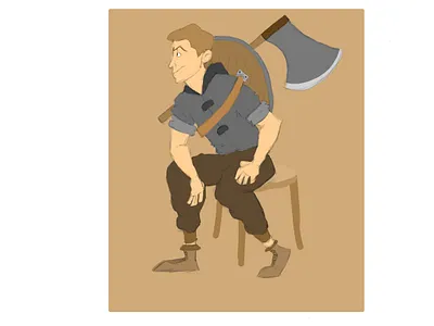 Warrior Guy Thing art artwork cartoon characterart design drawing krita sketch