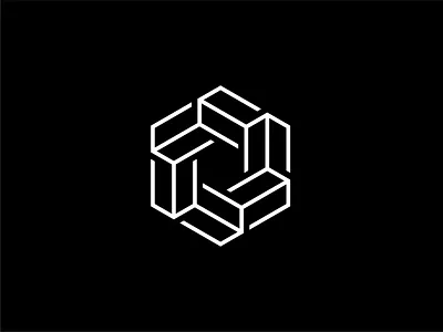 Hex-block abstract block blockchain branding hexagon logo logo design minimal ui visual design