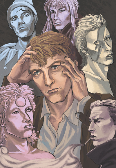 Bowie david bowie digitalart illustration
