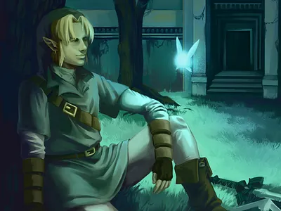 Forest Temple fanart fantasy forest illustration zelda