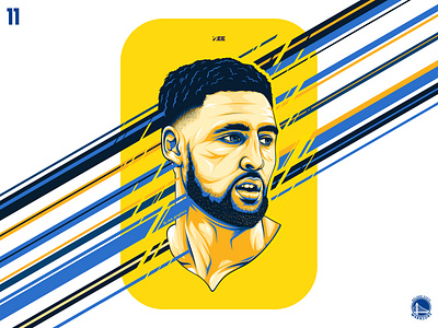 Klay Thompson #11 abstract art basketball best design dribbble illustration nba shot vector