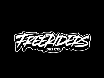 Freeriders calligraphy font lettering logo logotype typography