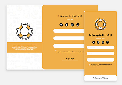 BuoyUp app design ui ux