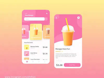 Lest Drink App branding daily ui drink drink menu drinking favorite ice indonesia manggo mobile ui ui uidesign uiux