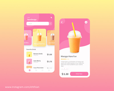 Lest Drink App branding daily ui drink drink menu drinking favorite ice indonesia manggo mobile ui ui uidesign uiux