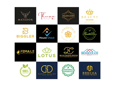 3 elegant flat leaf logo logo logo creation logo design luxury luxury logo minimalist modern monogram morden organic quality real estate logo unique