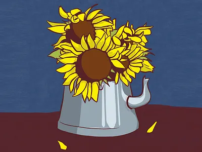 sunflowers illustration sunflowers