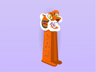 Clemson PEZ clemson doodles illustration