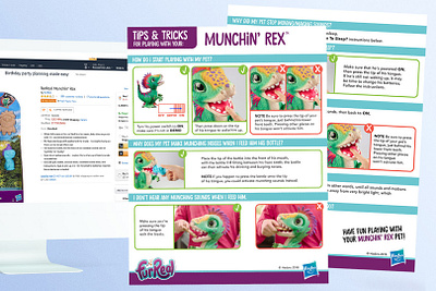 Munchin' Rex Hasbo Guide amazon guide guides hasbro how to instruction instructional instructional design kids layout preschool print toy