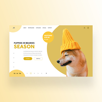 Puppies In beanies Ui Design Concept daily design design design daily graphic design ui ui design ux ux design web design web designer