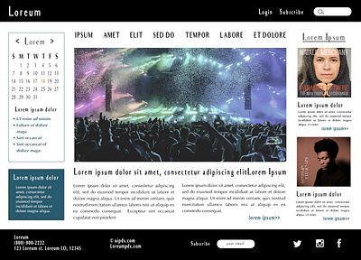 News Magazine Mockup homepage magazine mockup music newspaper