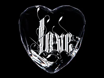 Love calligraphy foundation gothic lettering love ntf ntfs typography