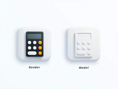 Calculator Icon 3d design icon illustration logo ui